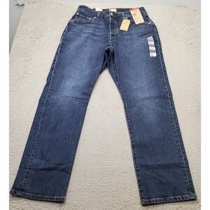 Levi's 501 Curve Jeans Womens 32x30 Blue Denim Red Tab High Rise Button Fly